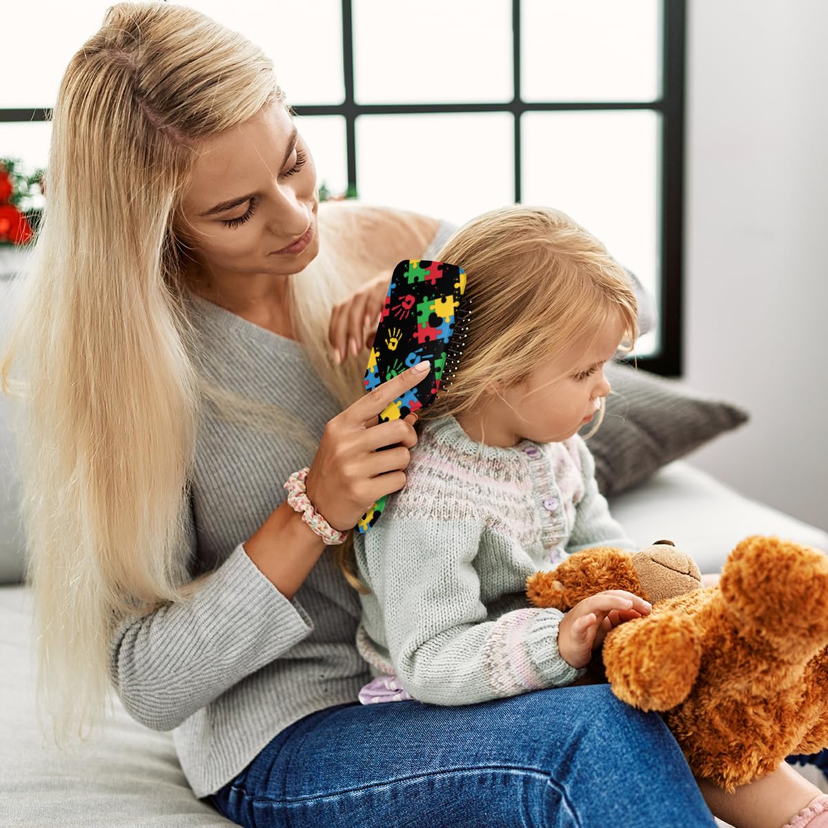 Lombardiden Ergonomic Hair Brush Handle comfortable grip for quick styling.
