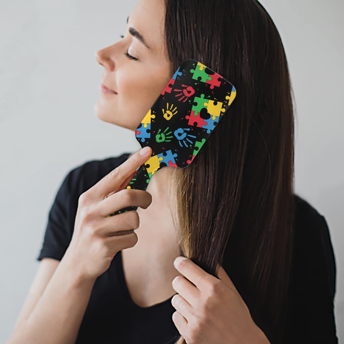 Lombardiden Portable Kids Hair Brush easy to carry to school and trips.