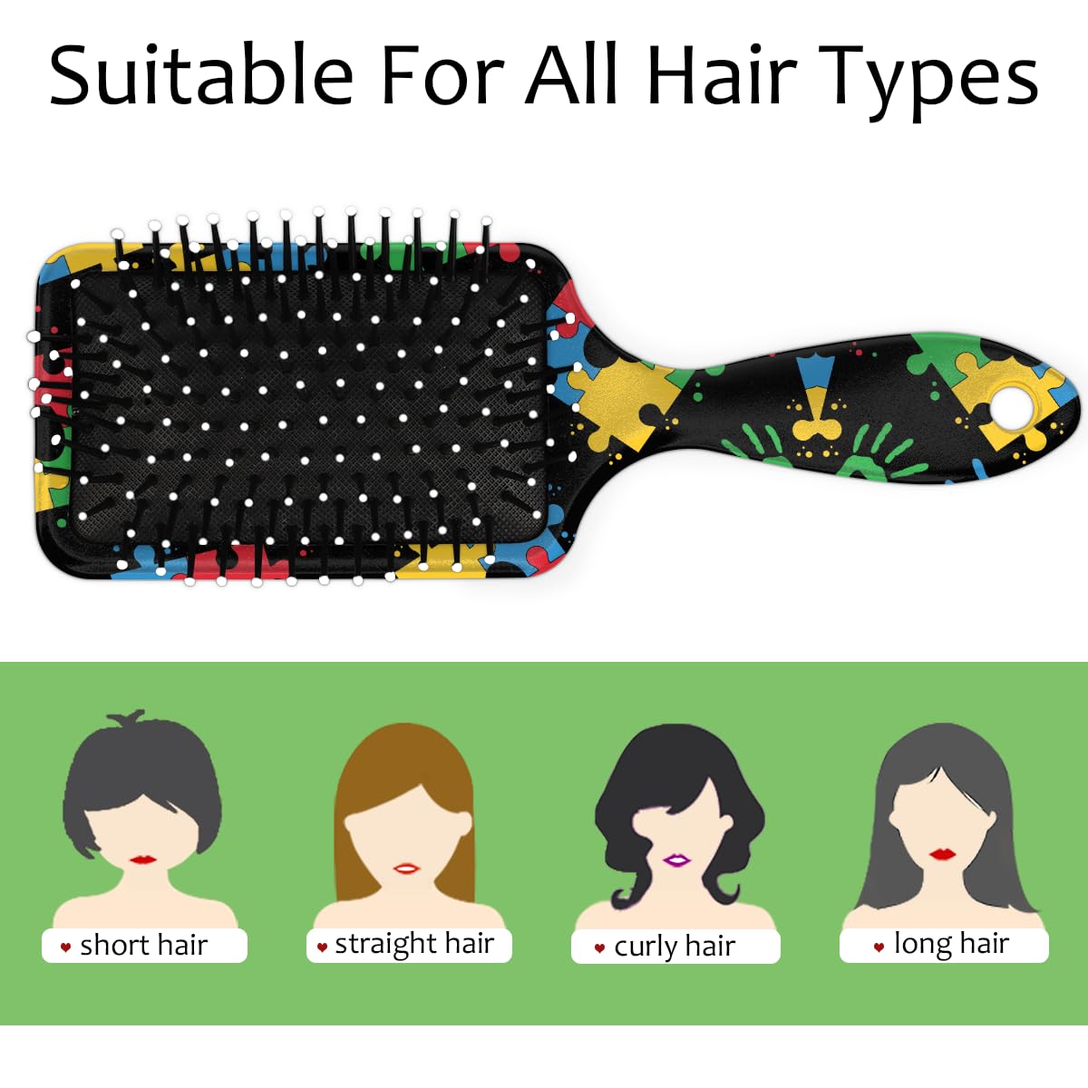 Lombardiden Soft Nylon Pins Scalp Massage for gentle scalp care during brushing.