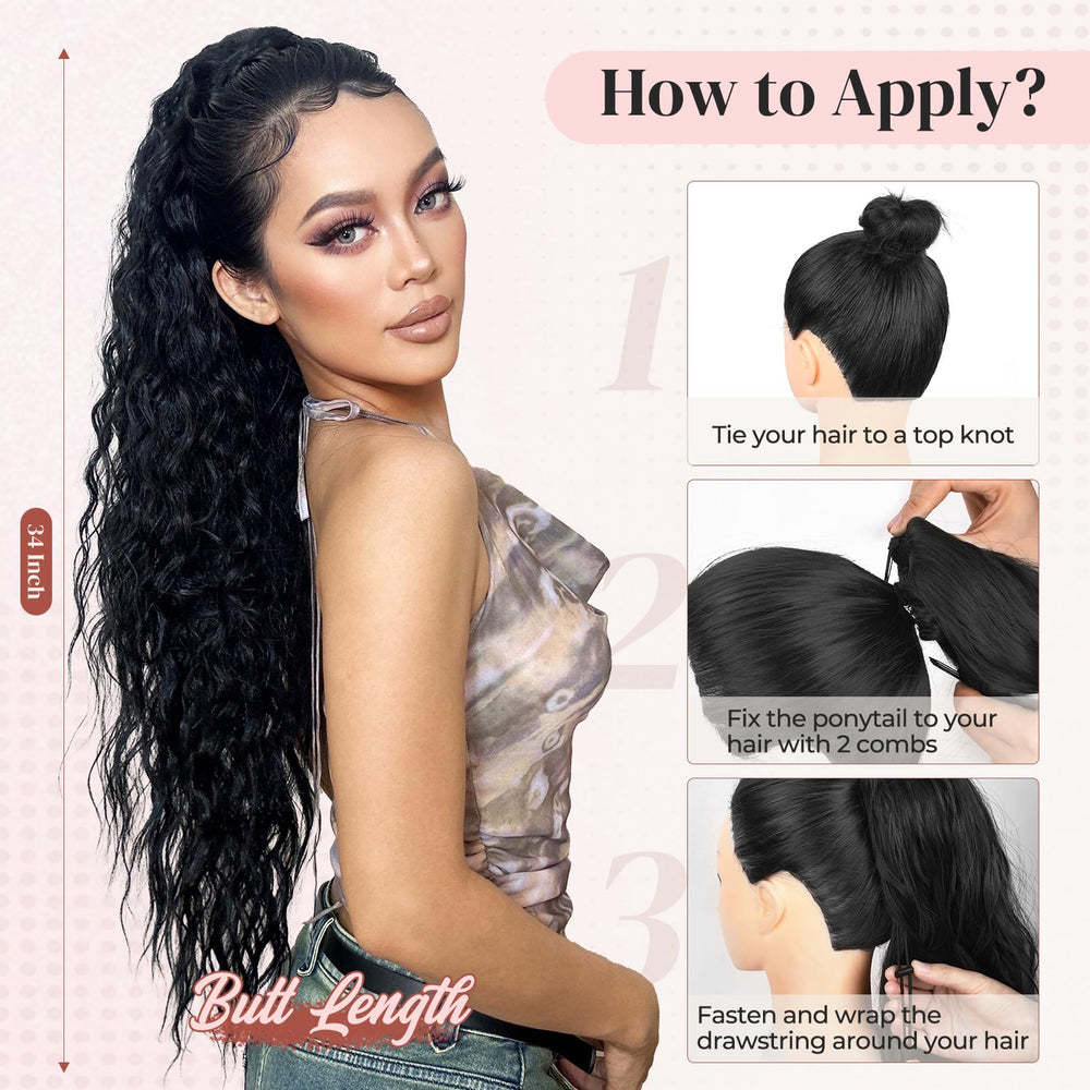 LONAI ponytail extension ideal for cosplay, weddings, and events.