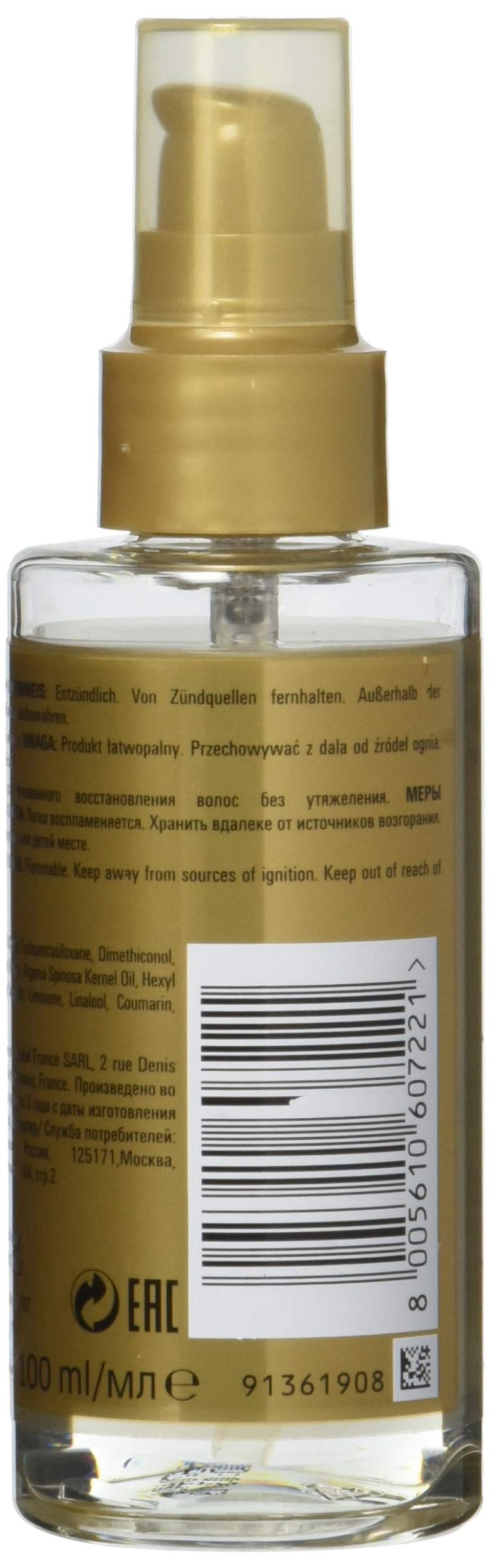 Londa Velvet Lightweight Oil applied to damp hair for smooth ends