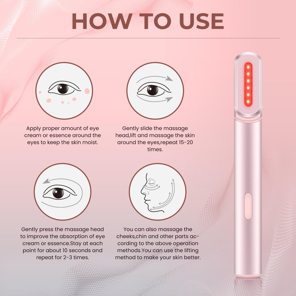 Londxin rotating massage head targets jawline and under-eye areas.