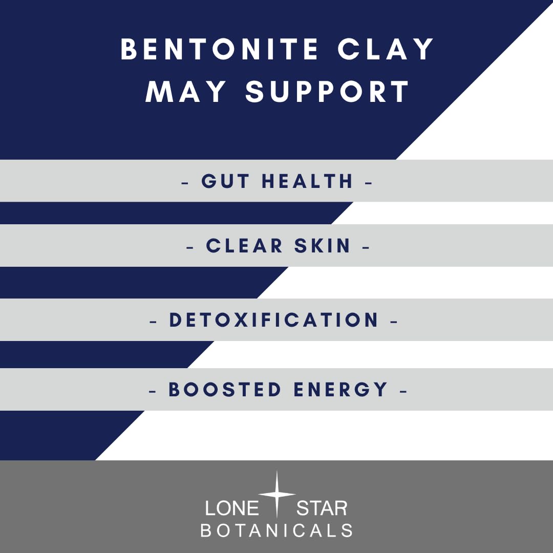 Lone Star Botanicals bentonite clay texture close-up highlighting mineral richness