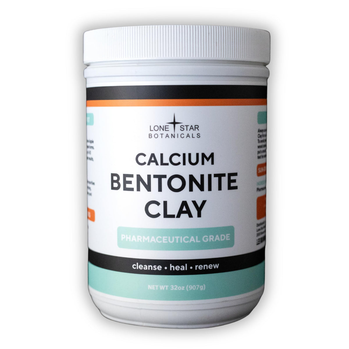 Lone Star Botanicals calcium bentonite face mask powder purifies pores for clear skin