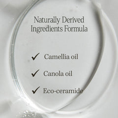 LONGTAKE Sandalwood Body Wash camellia-oil ingredient close-up suggests nourishing moisture.