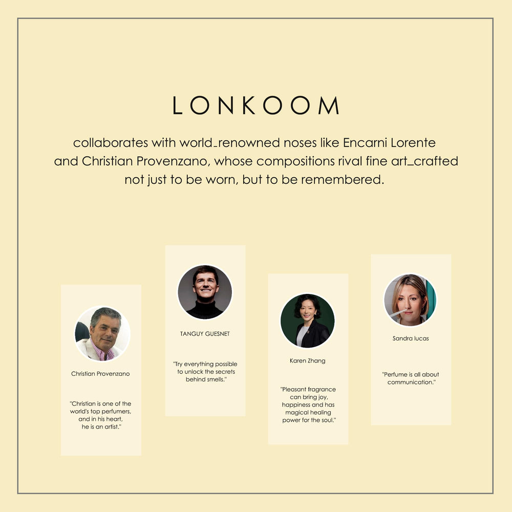 Lonkoom 24K Gold perfume bottle near light glow suggests premium vibe for occasions.
