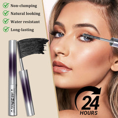 Loobexery 3D curling wand demonstrates lifted, curled lashes