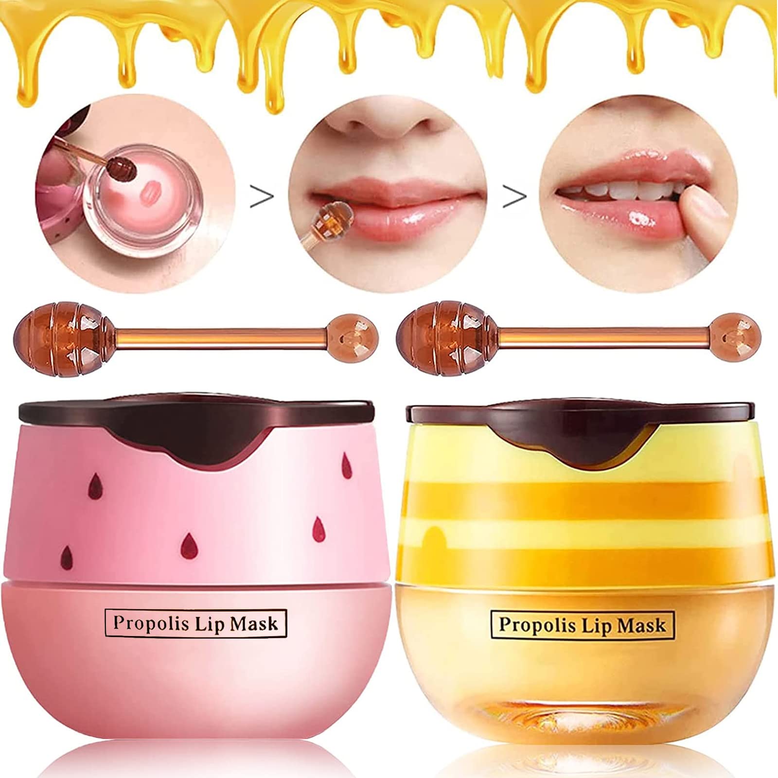 Loobexery bee lip balm in a honey pot jar for smooth, hydrated lips