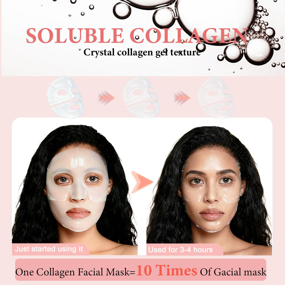 Loobexery bio-collagen mask showing full absorption after 3–4 hours