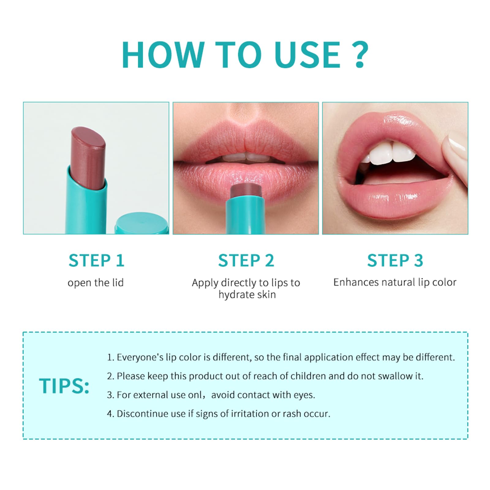 Loobexery compact packaging emphasizes travel-friendly lip care.