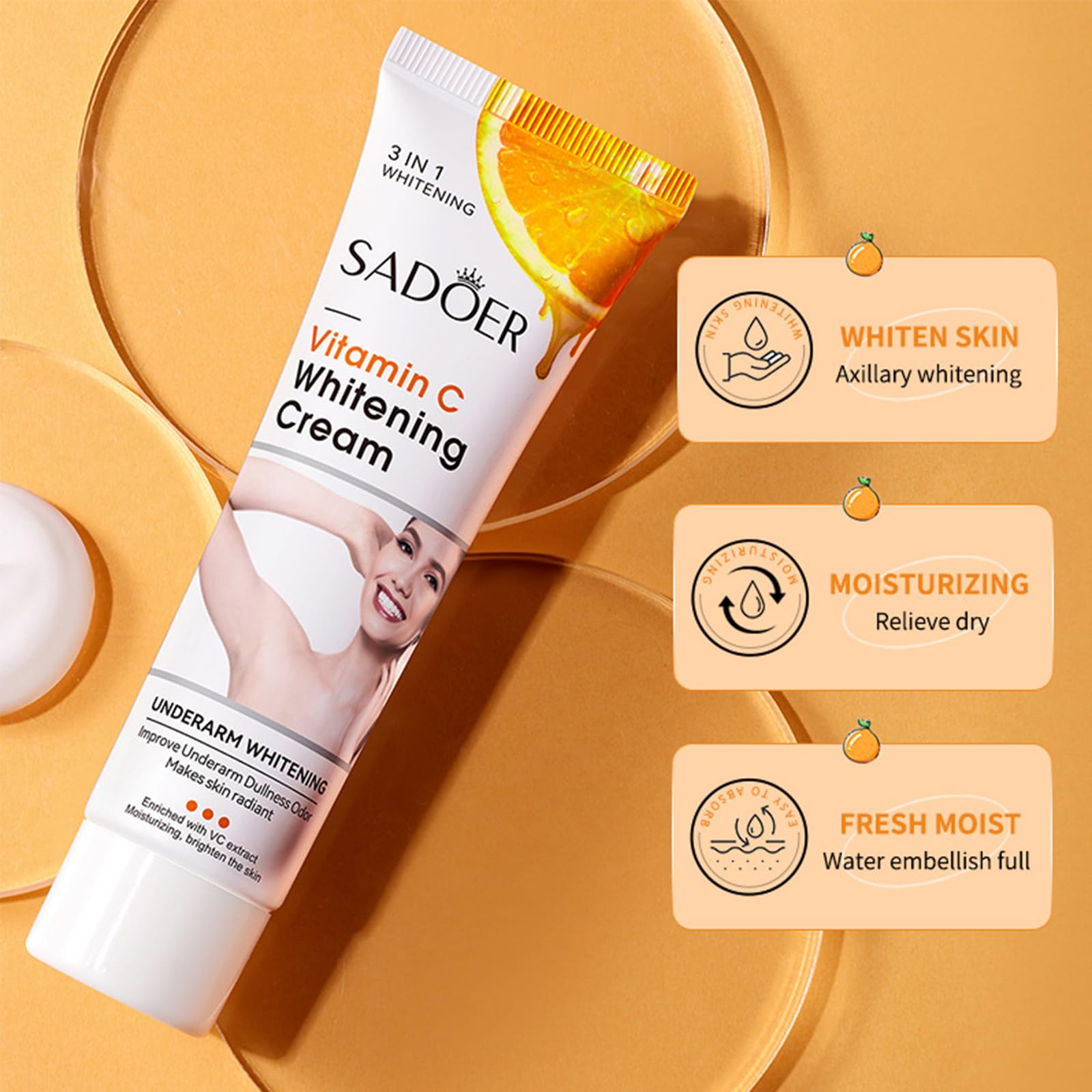 Loobexery cream texture detail highlights smooth, hydrating formula.