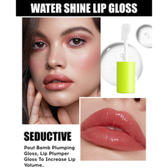 Loobexery fat oil lip gloss brown swatch for rich dimension