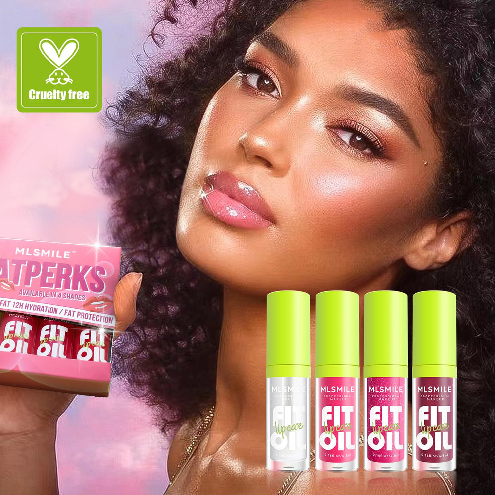 Loobexery fat oil lip gloss gold shimmer swatch for radiant sparkle