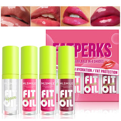Loobexery fat oil lip gloss nude swatch for natural glossy lips