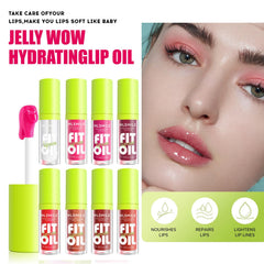 Loobexery fat oil lip gloss red swatch for bold shine