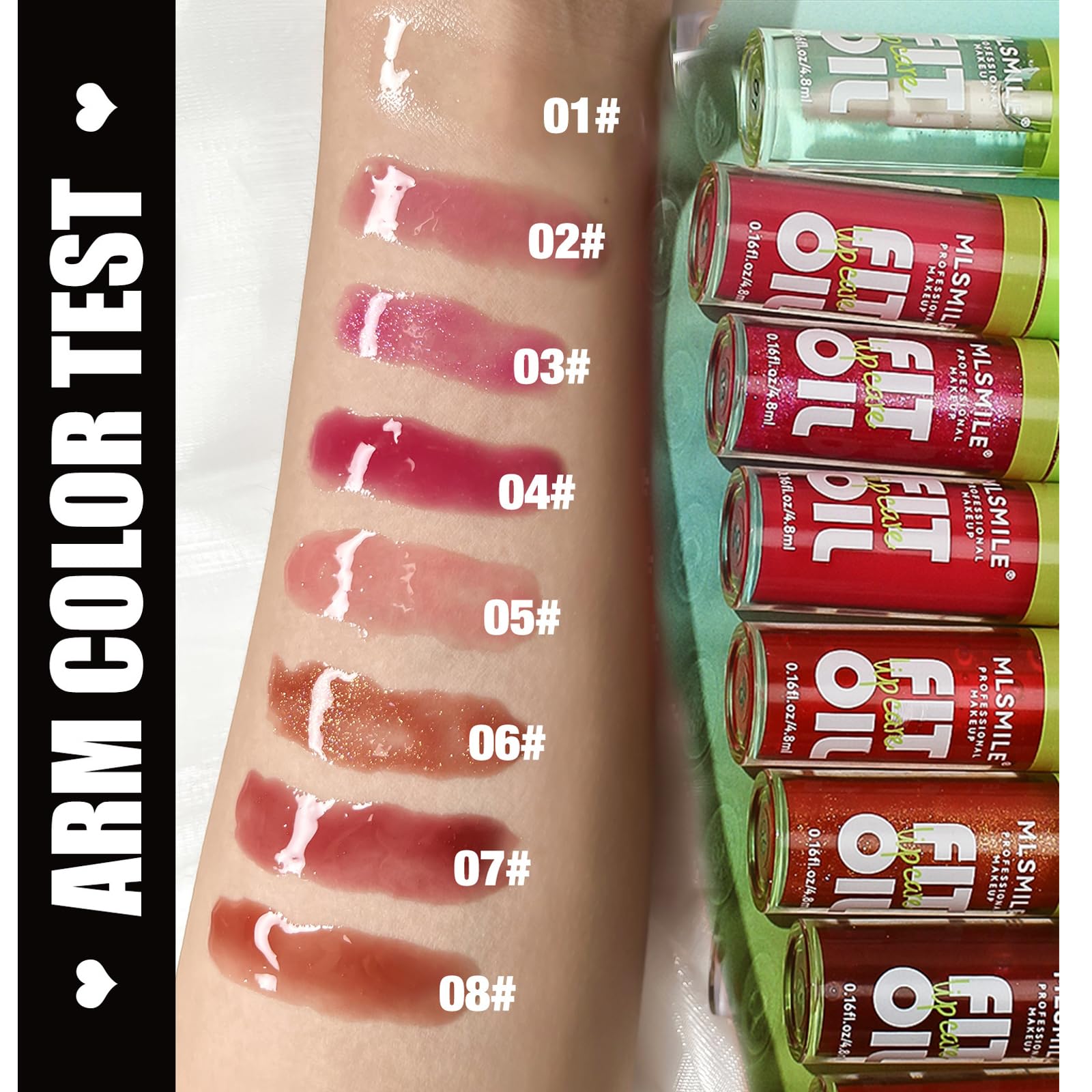 Loobexery fat oil lip gloss tube close-up showing packaging