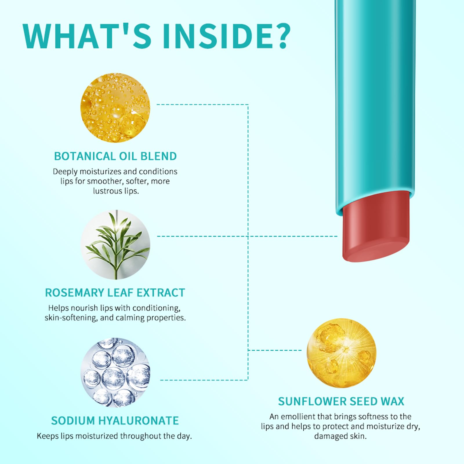 Loobexery hydrating formula highlights rosemary and sunflower ingredients.
