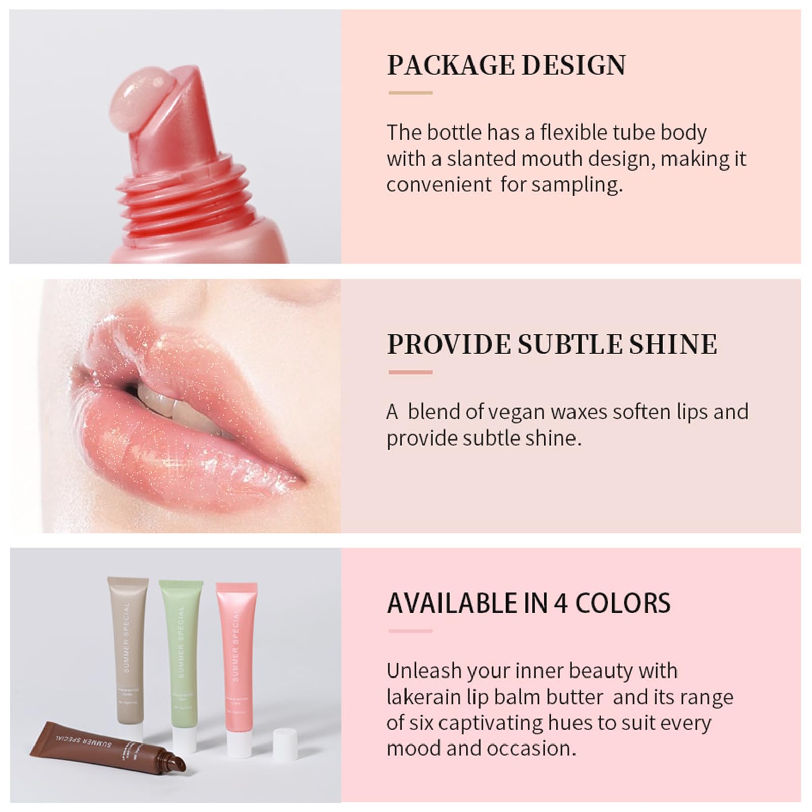 Loobexery Lip Butter layered over color for extra moisture and glow.