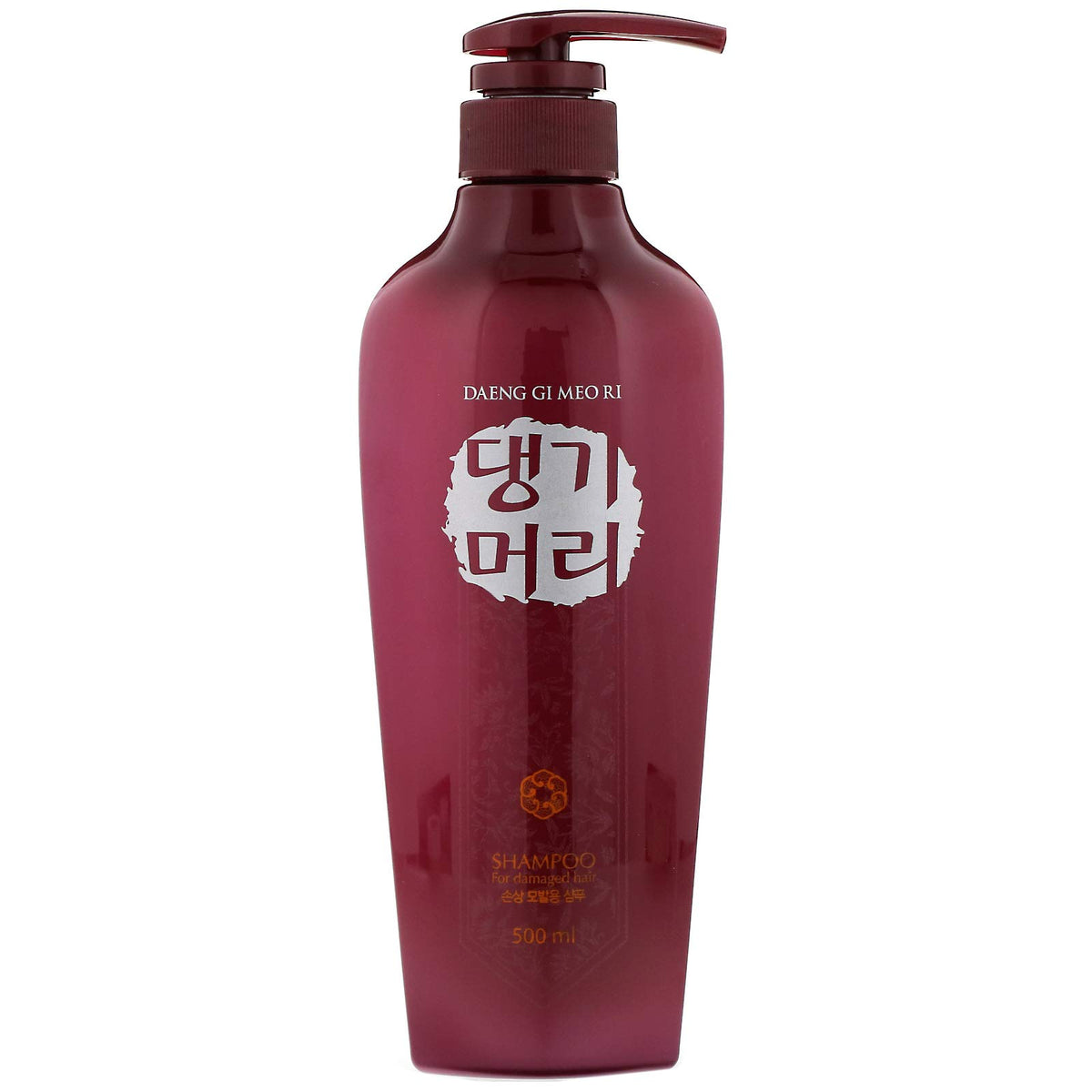 Daeng Gi Meo Ri damaged hair shampoo bottle promotes nourishment and elasticity.