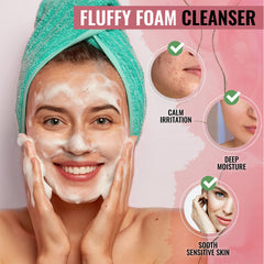 LOOKATME Aloe Vera Foam Cleanser pump bottle for easy daily foaming routine.