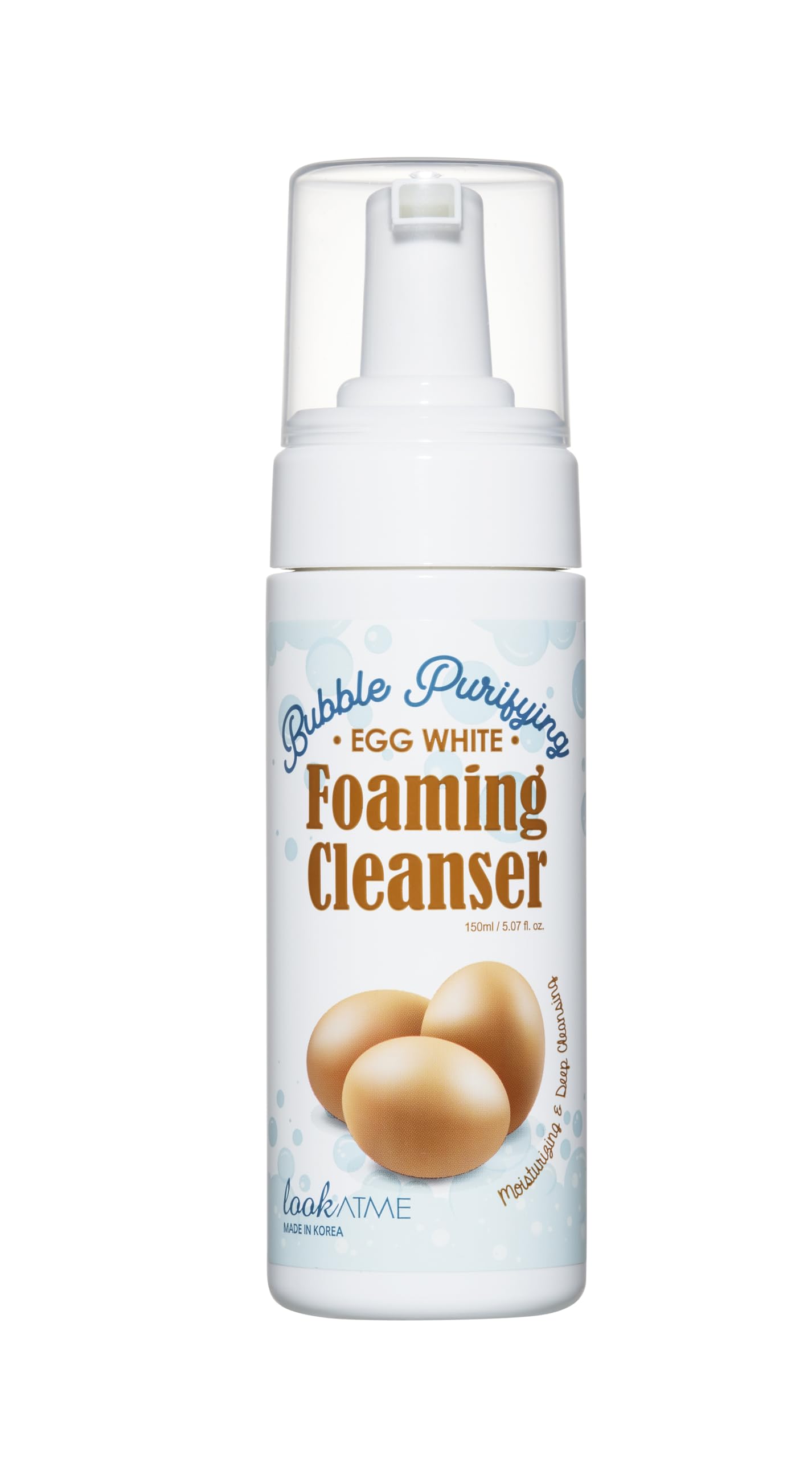 LOOKATME Korean Face Wash bottle showing gentle, hydrating cleanse for sensitive skin.