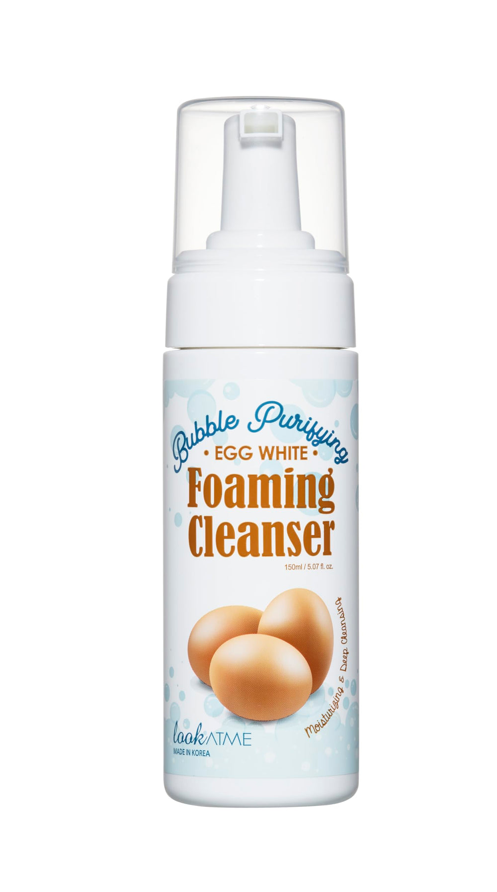 LOOKATME Korean Face Wash bottle showing gentle, hydrating cleanse for sensitive skin.