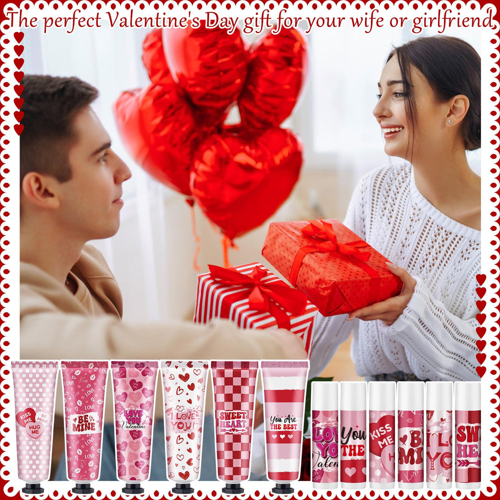 Loopeer 36-pack gift set wrapped in romantic red and pink designs