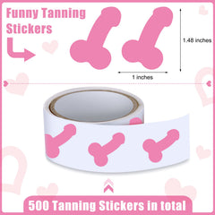 Loopeer body tanning stickers with sun-pattern designs for creative self-expression