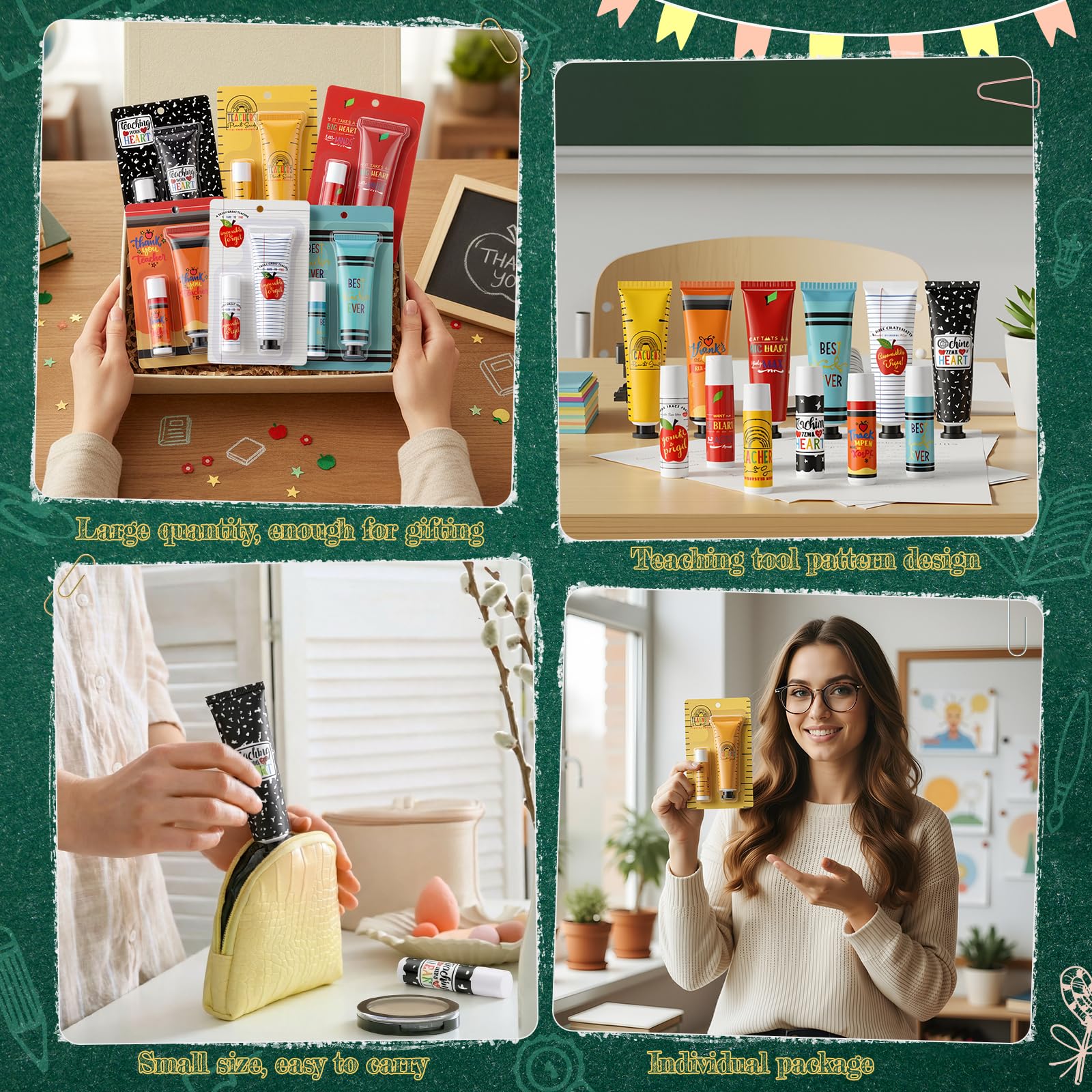 Loopeer classroom themed scents six options including cookie and apple