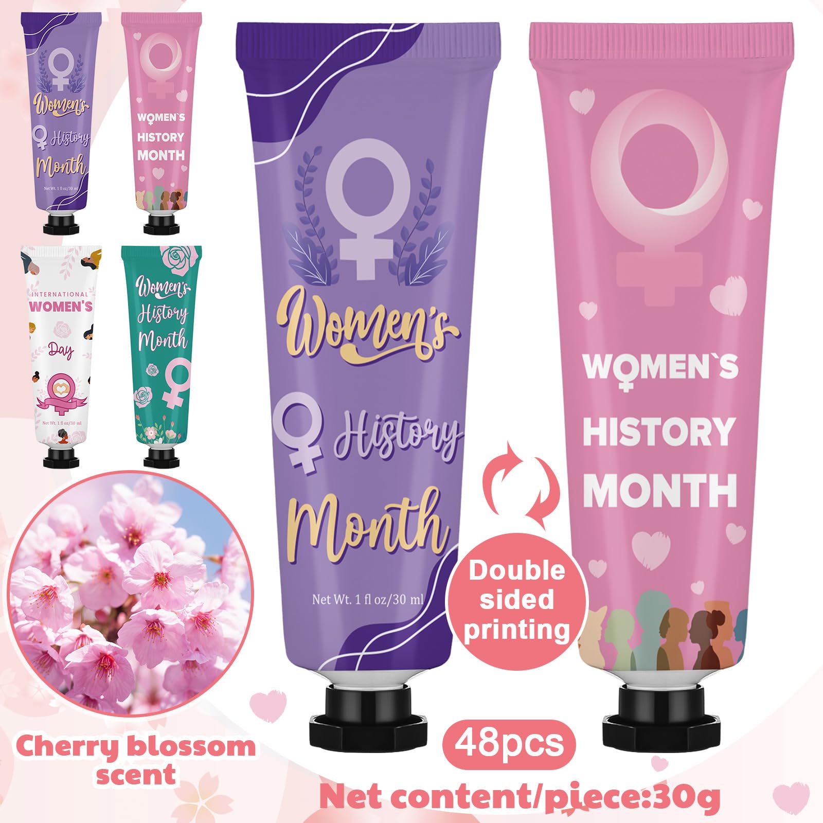 Loopeer dual-sided hand cream featuring inspirational quotes for travel-size tubes