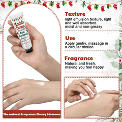 Loopeer hand cream tube with Christmas message, adds personal touch to gifts.