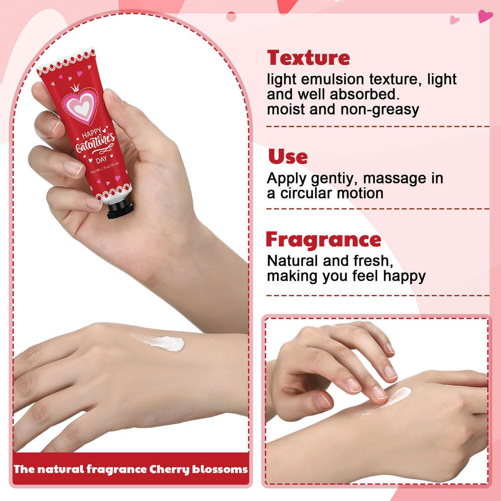 Loopeer heart-pattern design on lotions for Galentine's favors.
