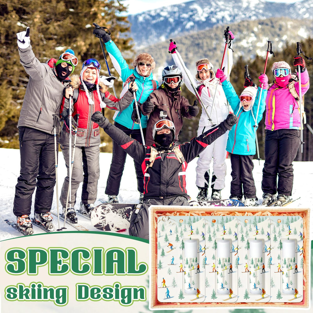 Loopeer skiing-themed lip balm is a practical gift for sports events and clubs.