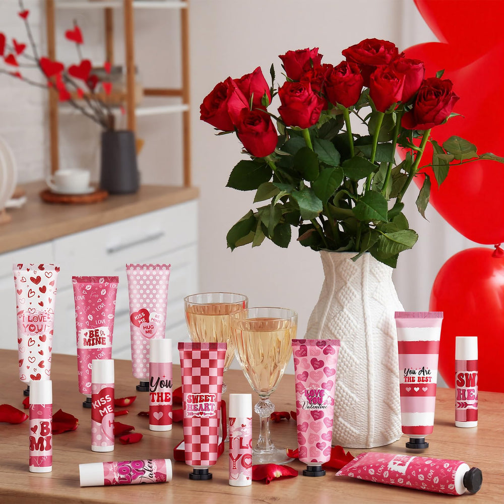 Loopeer compact hand lotion and lip balm duo for purses and travel