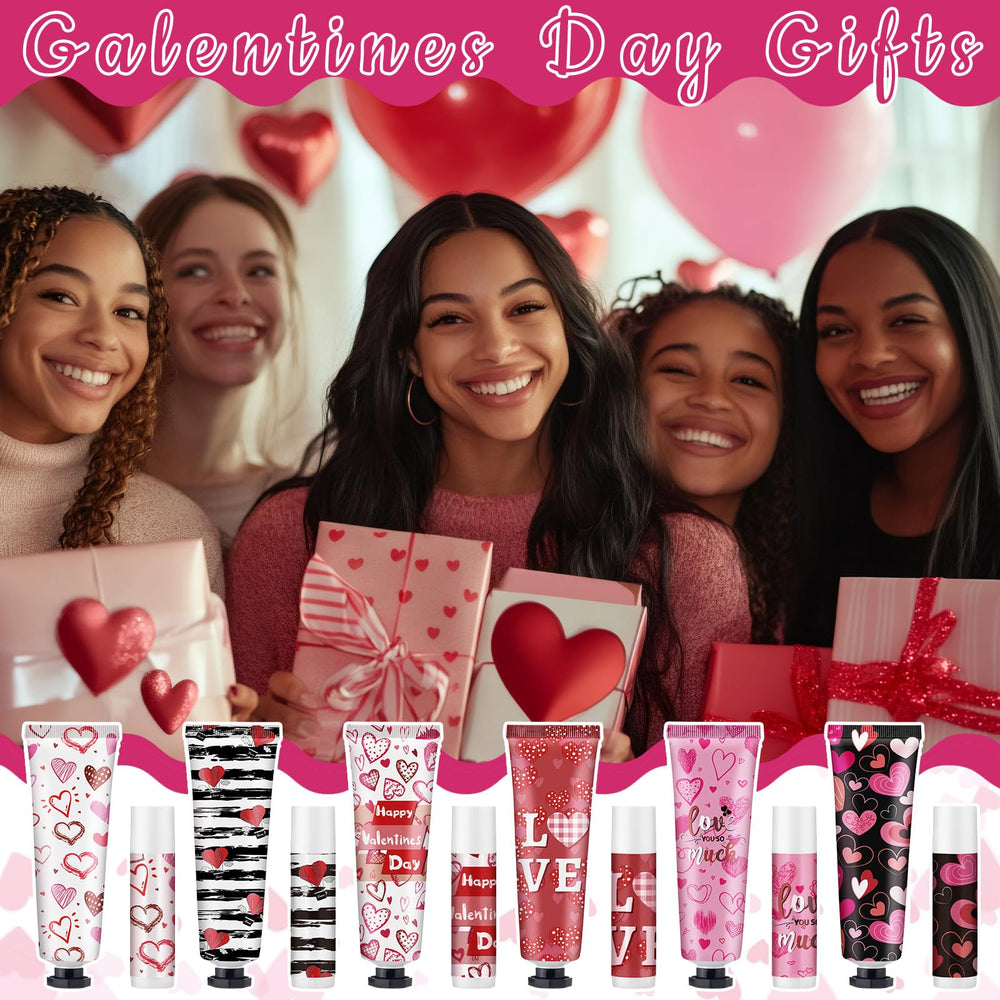 Loopeer Valentine gift set display showcases six coordinated gifts for events.