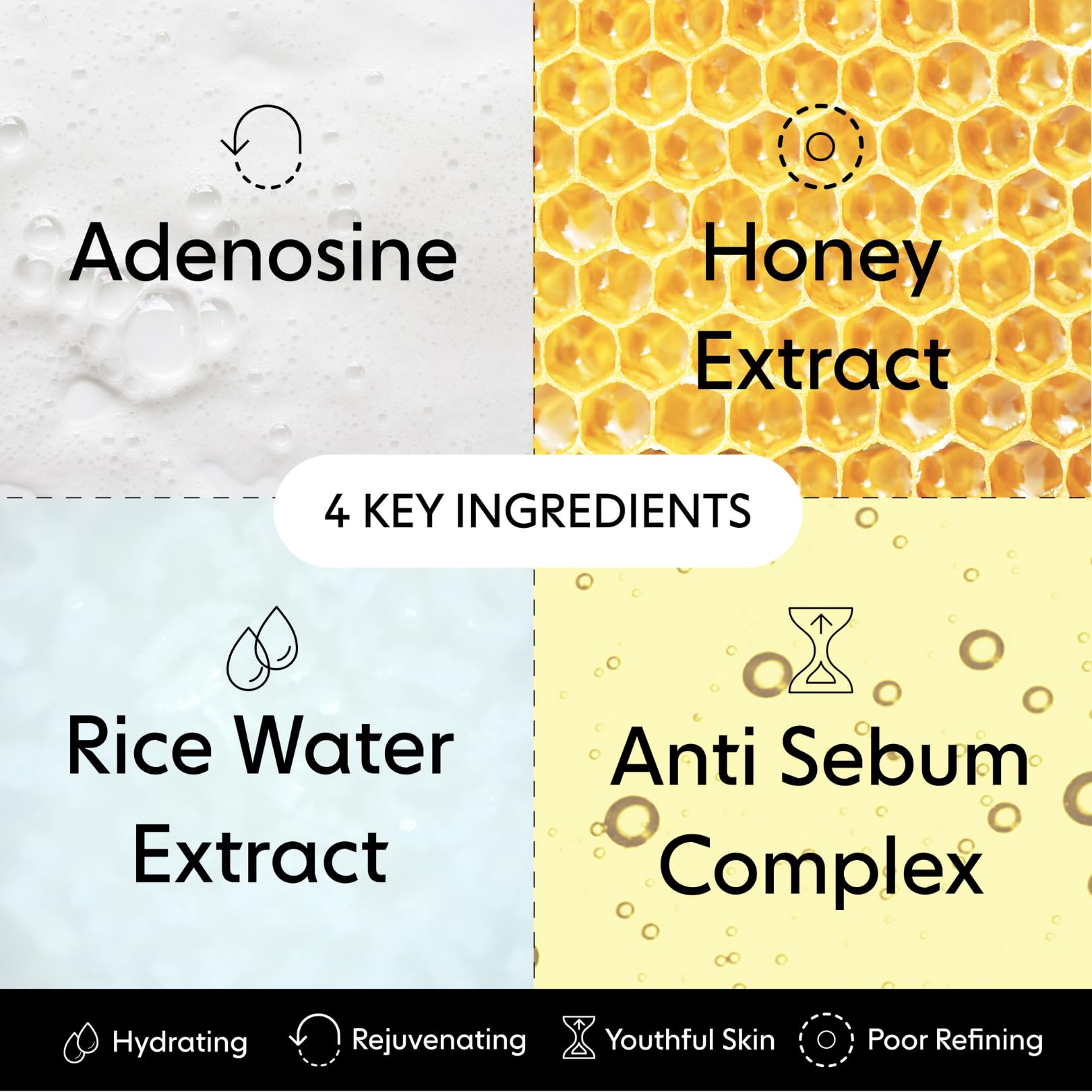 LOOPS Weekly Reset pore-refining hydrogel improves texture.