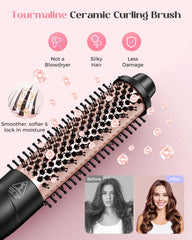 Lopeie 1.25 inch curling iron with clip for long-lasting waves.