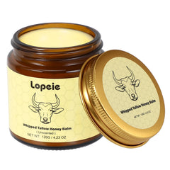 Lopeie Beef Tallow Skin Cream Jar showing rich whipped texture for deep hydration