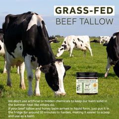 LOPIANY beef tallow honey balm whipped texture offers luxurious moisture for face and body