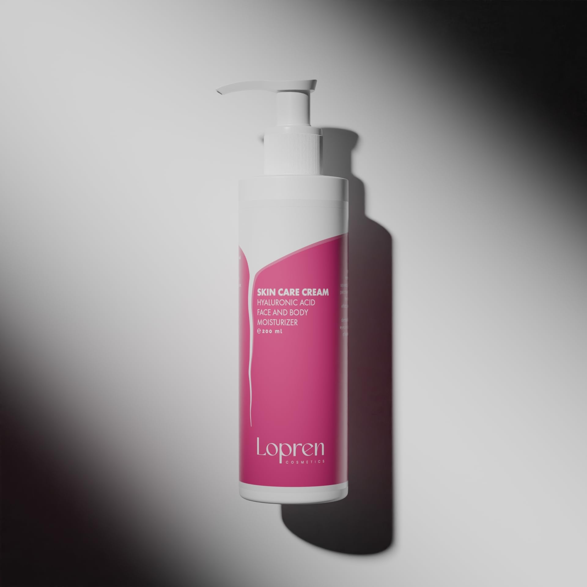 Lopren Hyaluronic Cream on clean skin provides lasting hydration and comfort