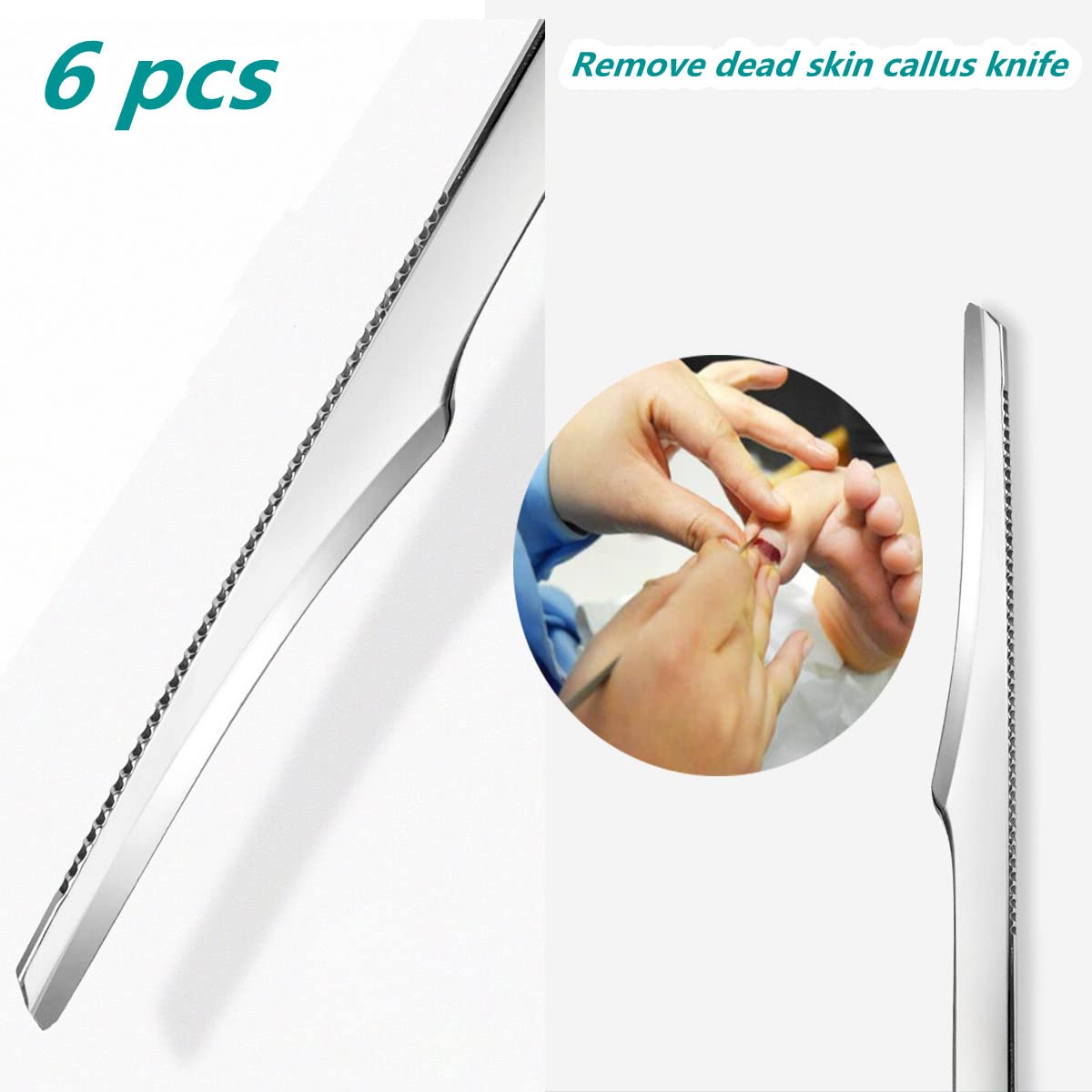 LOPURO dead skin remover tool with ergonomic grip for gentle use