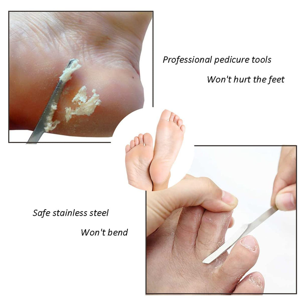 LOPURO stainless steel foot scraper provides durable, rust-resistant foot care