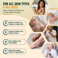 Lord's Love Butter tallow balm for dry hands demonstrates soothing application