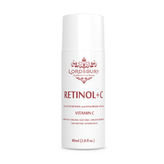 Lordsbury Retinol+C Cream bottle close-up for daily anti-aging care.
