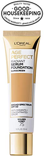 L'Oreal Paris Age Perfect Radiant Serum Foundation texture on skin for comfort