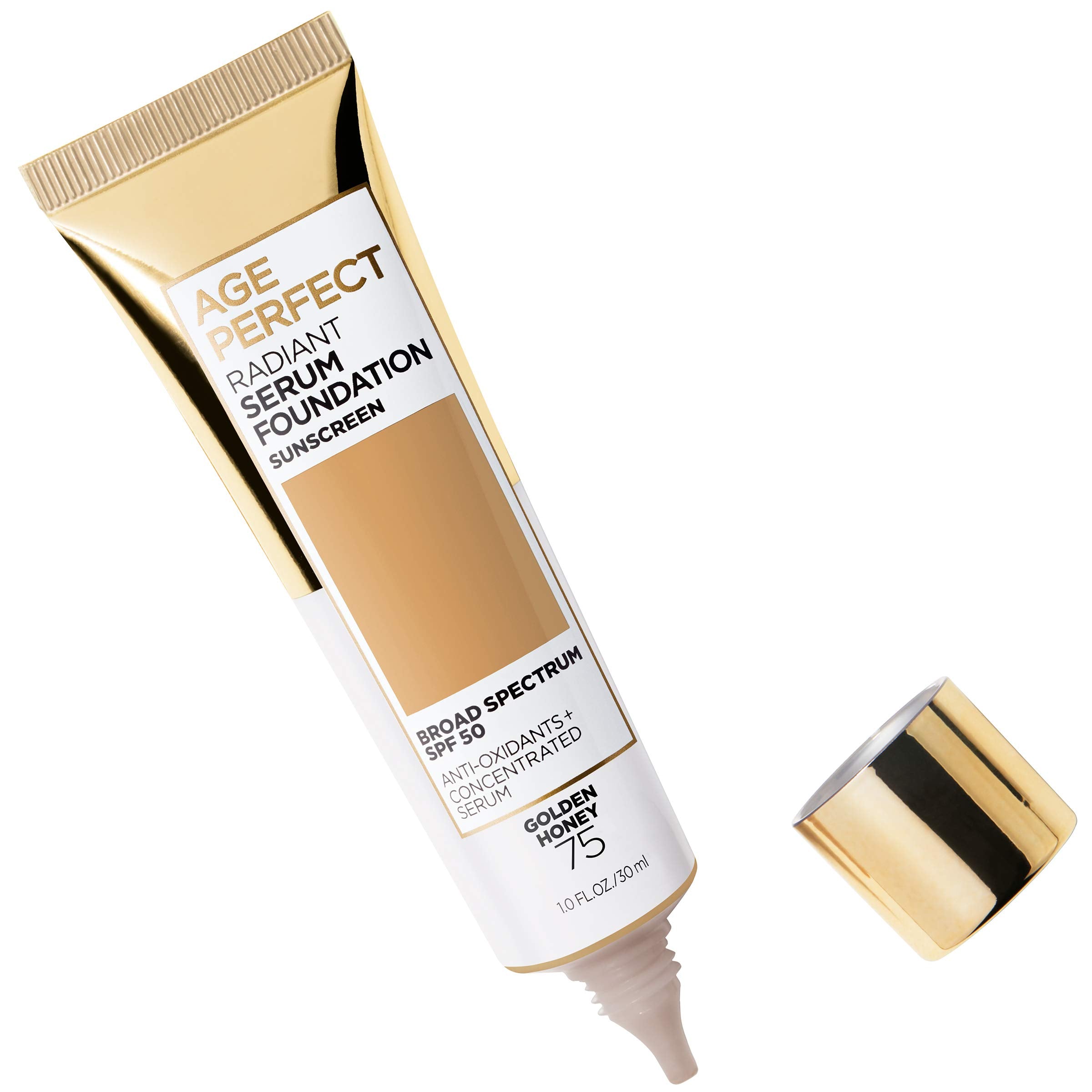 L'Oreal Paris Age Perfect Radiant Serum Foundation swatch on skin for even tone