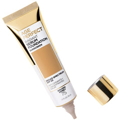 L'Oreal Paris Age Perfect Radiant Serum Foundation swatch on skin for even tone