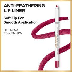 Transfer-free anti-feathering formula of L'Oreal Paris lip liner