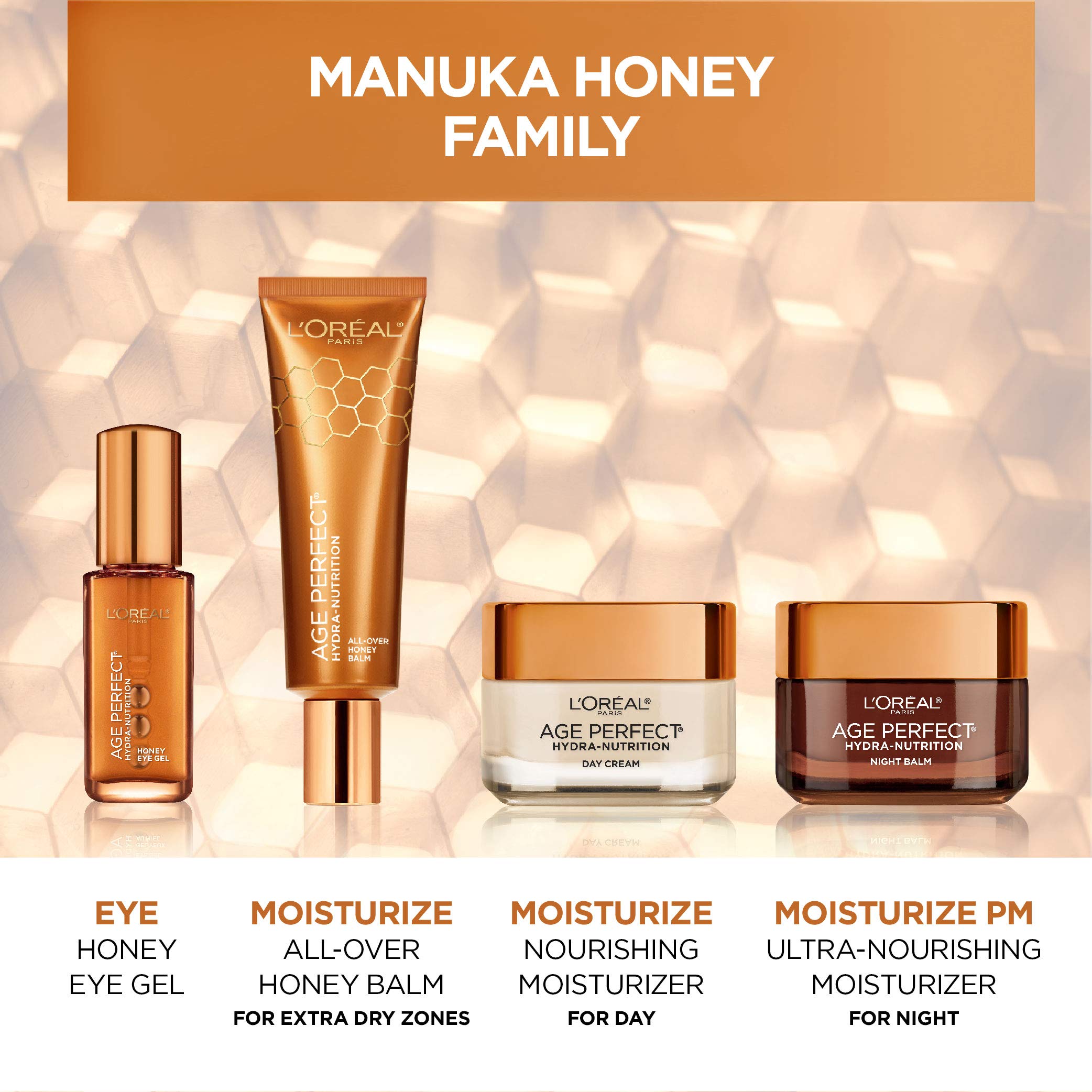 L'Oreal Paris Age Perfect glow on clean skin after application.