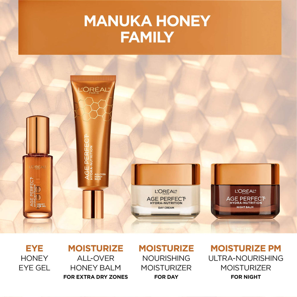 L'Oreal Paris Age Perfect glow on clean skin after application.